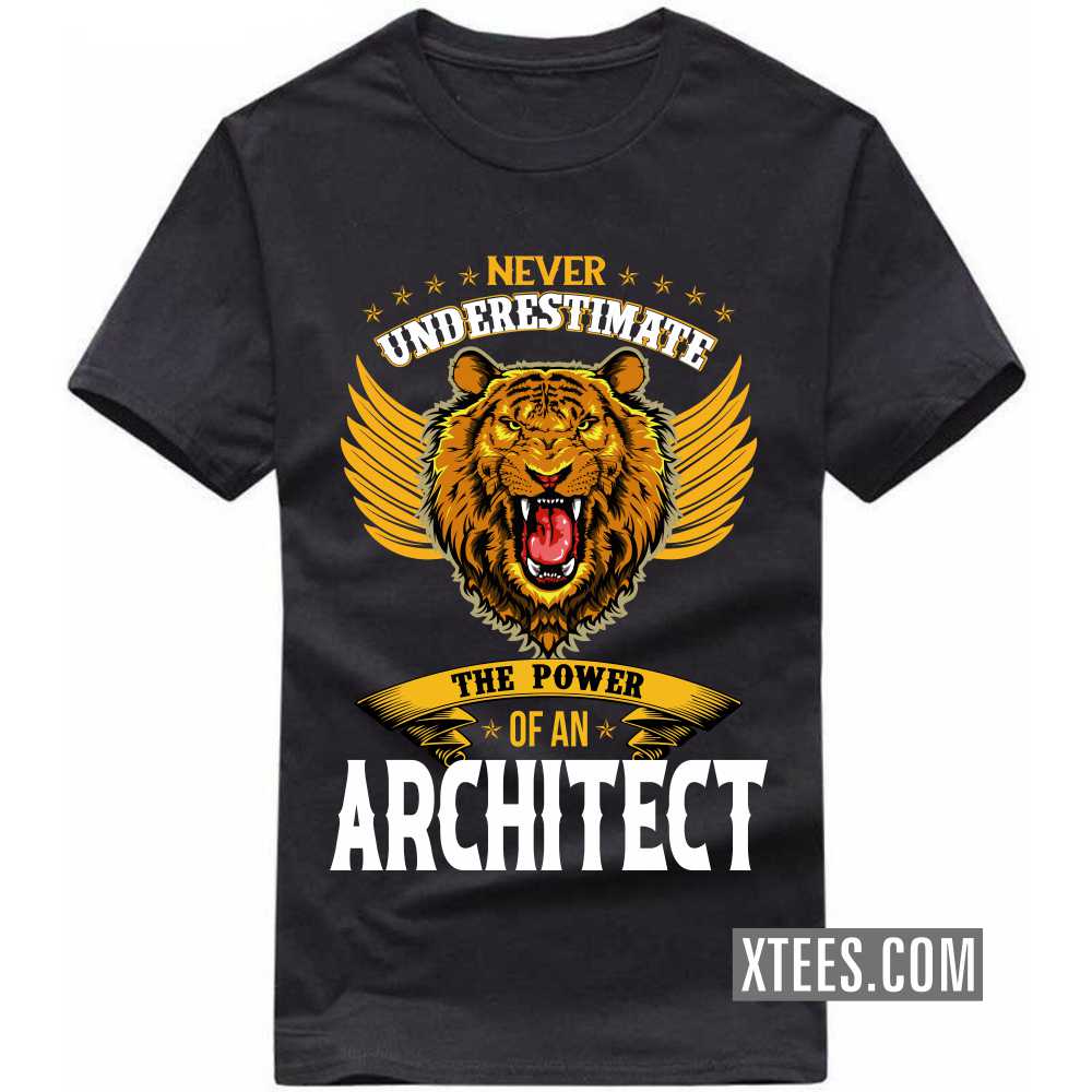 Never Underestimate The Power Of A ARCHITECT Profession T-shirt image