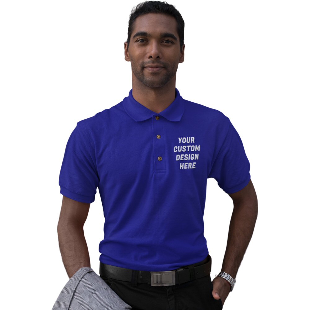 Custom Logo Printed Men Collar Polo T-shirt image