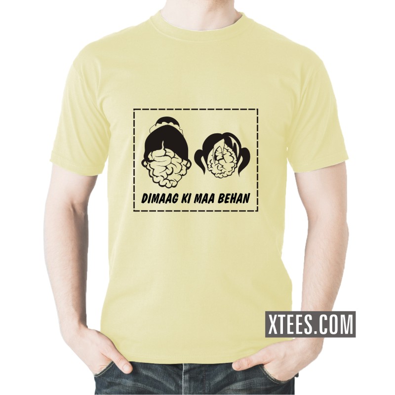 Buy Dimmag Ki Maa Behen Funny Slogan TShirts online India, Best