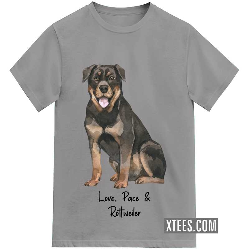 Rottweiler Dog Printed T-shirt image