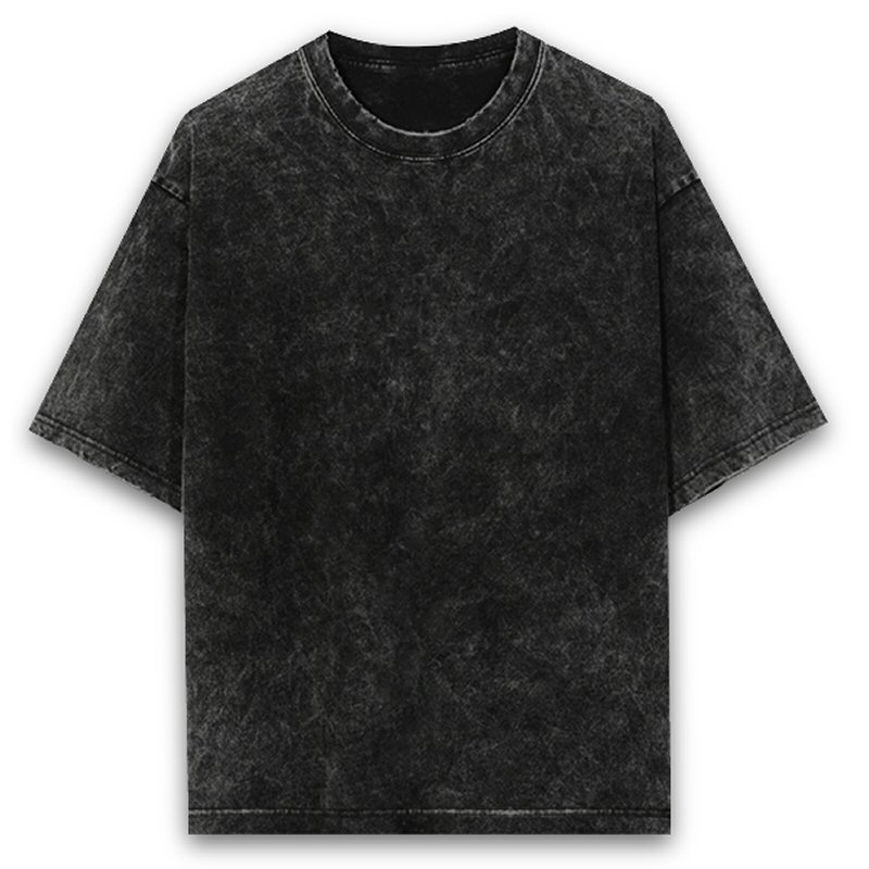 Acid Washed Oversized 240 GSM Round Neck T-Shirts