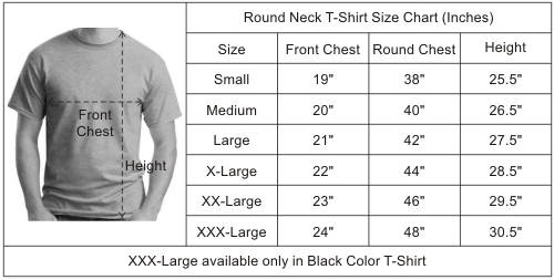 Royal Blue Plain Round Neck T-shirt | Xtees