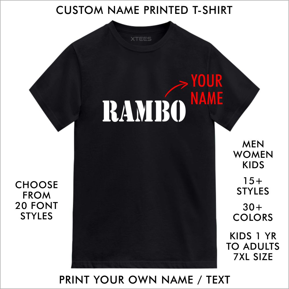 Custom Name Printed T-Shirt