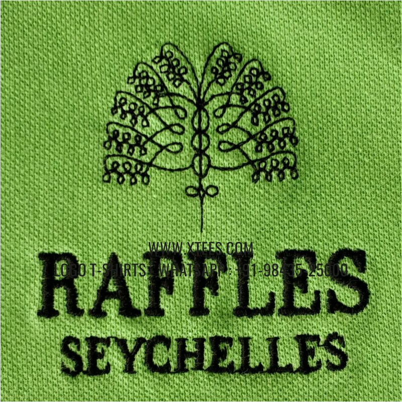 Uniform T-Shirt | Solid Color Collar Polo T-Shirt | 100% Cotton | 240 GSM Thick Pique Airtex Fabric | Parrot Green | Logo Embroidery