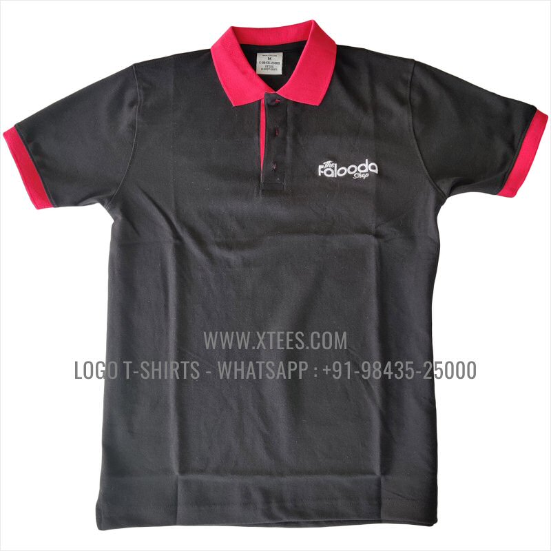 Uniform T-Shirt | Two Color Full Sleeve Collar Polo T-Shirt | 100% Cotton | 240 GSM Thick Pique Airtex Fabric | Light Yellow | Dark Green | Logo Embroidery | Print
