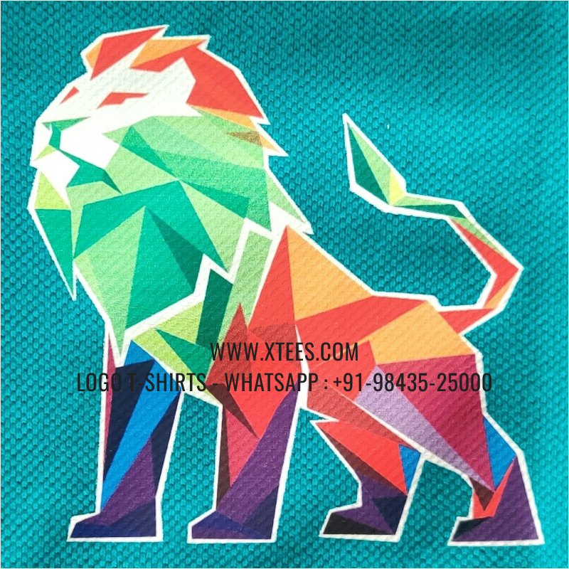 Uniform T-Shirt | Solid Color Collar Polo T-Shirt | 100% Cotton | 240 GSM Thick Pique Airtex Fabric | Reliance Green | Logo Hi Res Digital Print