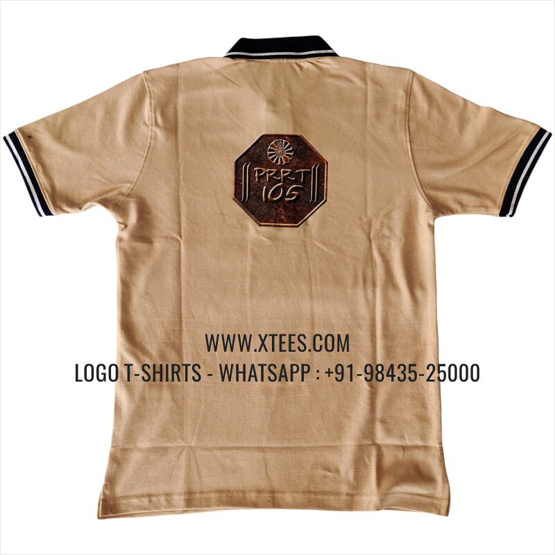 Club T-Shirt | Tipping Collar Cuff Collar Polo T-Shirt | 240 GSM Thick Pique Airtex Fabric | Beige | Black | White | Logo Embroidery | Logo Print