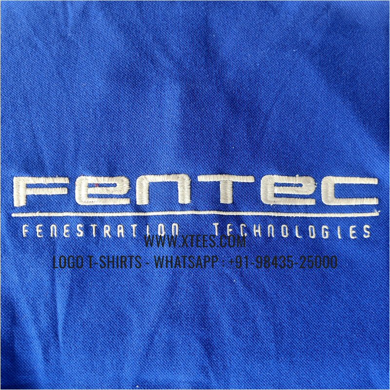 Uniform T-Shirt | Tipping Collar Cuff Collar Polo T-Shirt | 240 GSM Thick Pique Airtex Fabric | Royal Blue | White | Logo Embroidery