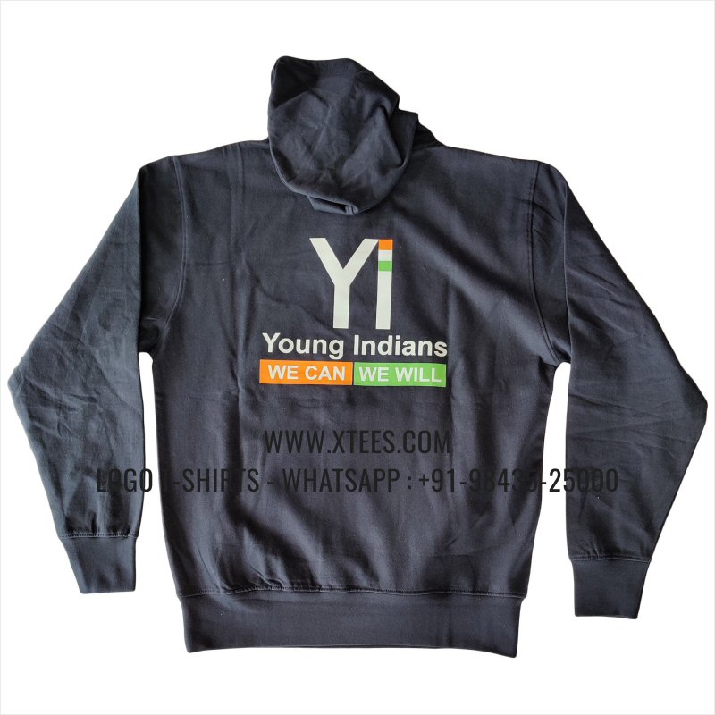 Club Hoodie | Hoodie | 100% Cotton | 300 GSM Fleece Fabric | Navy | Logo Embroidery