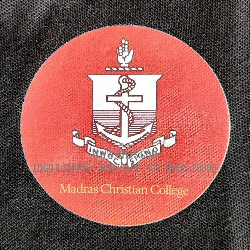 Alumni Reunion T-Shirt | Dual Color Collar Polo T-Shirt | 100% Cotton | 240 GSM Thick Pique Airtex Fabric | Black | Logo Hi Res Digital Print