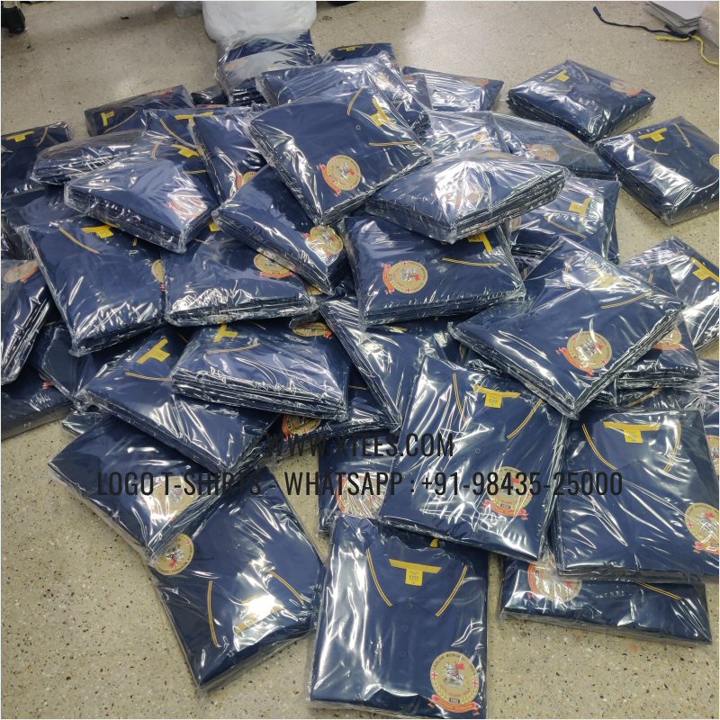 Alumni Reunion T-Shirt | Tipping Collar Polo T-Shirt | 100% Cotton | 240 GSM Thick Pique Airtex Fabric | Navy | Logo Hi Res Digital Print | Logo Embroidery
