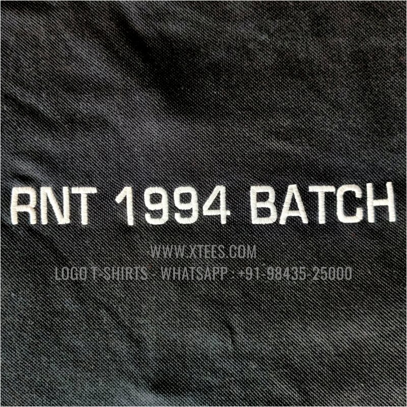 Alumni Reunion T-Shirt | Dual Color Collar Polo T-Shirt | 100% Cotton | 240 GSM Thick Pique Airtex Fabric | Black | Logo Embroidery