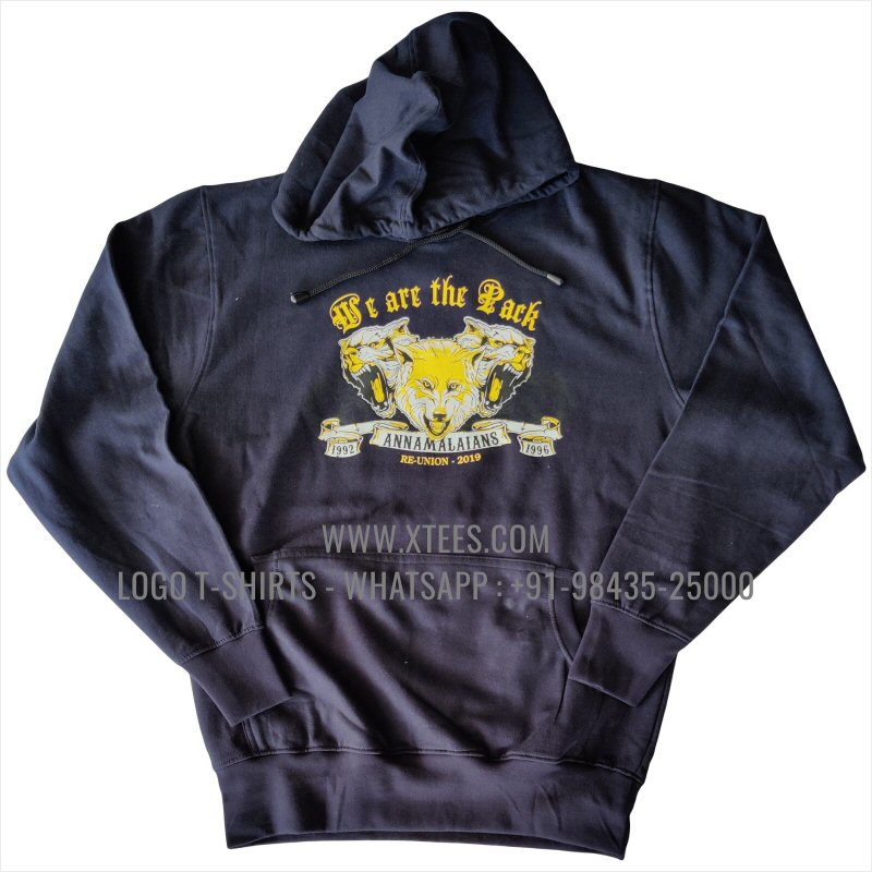 Alumni Reunion Hoodie | Hoodie | 100% Cotton | 300 GSM Fleece Fabric | Navy | Logo Embroidery