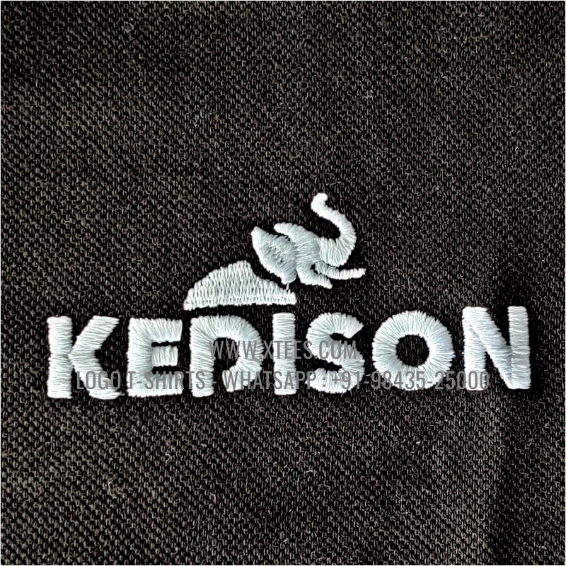 Corporate T-Shirt | Two Color Collar Polo T-Shirt | 100% Cotton | 240 GSM Thick Pique Airtex Fabric | Black | Logo Embroidery