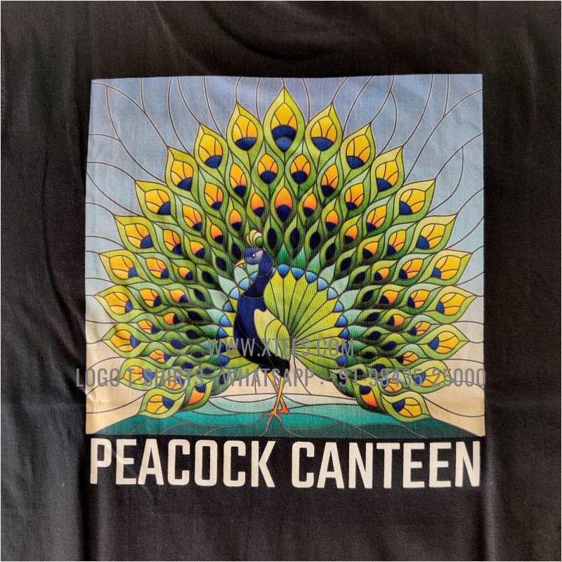 Restaurant Uniform T-Shirt | Round Neck T-Shirt | 100% Cotton | 180 GSM Fine Fabric | Black | Logo Hi Res Digital Print