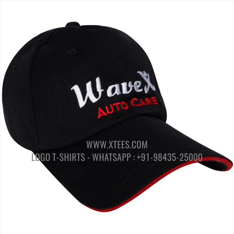 Logo Caps | 100% Cotton | Twill Fabric | 5 Panel Cap | Airholes | Logo Embroidery
