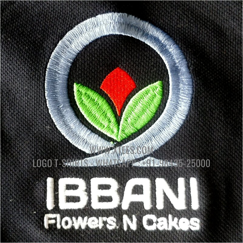 Flower Delivery Uniform T-Shirt | Collar Polo T-Shirt | 100% Cotton | 240 GSM Thick Pique Airtex Fabric | Grey Melange | Logo Embroidery