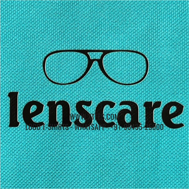Logo Printed Collar Polo T-Shirt | 100% Cotton | 240 GSM Thick Pique Airtex Fabric | Mint | Screen Print