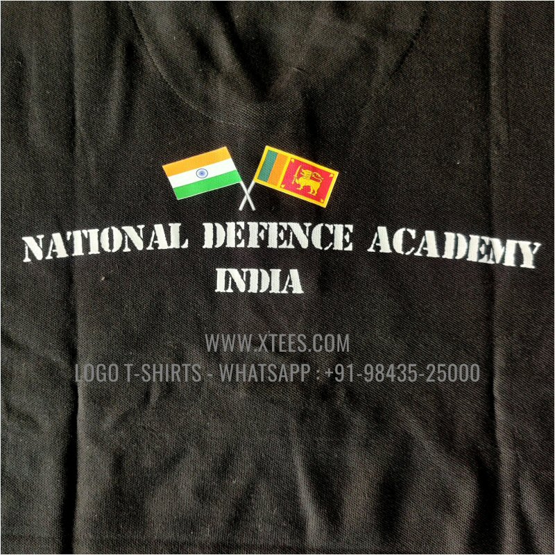 Logo Printed Collar Polo T-Shirt | 100% Cotton | 240 GSM Thick Pique Airtex Fabric | Black | High Res Digital Print