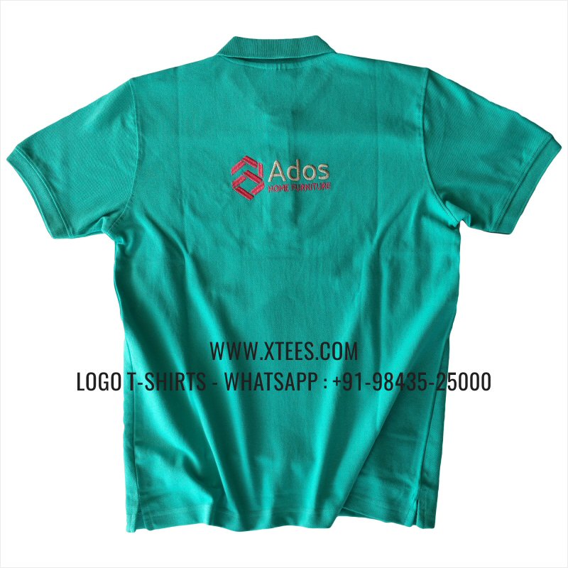 Logo Embroidery Collar Polo T-Shirt | 100% Cotton | 240 GSM Thick Pique Airtex Fabric | Mint