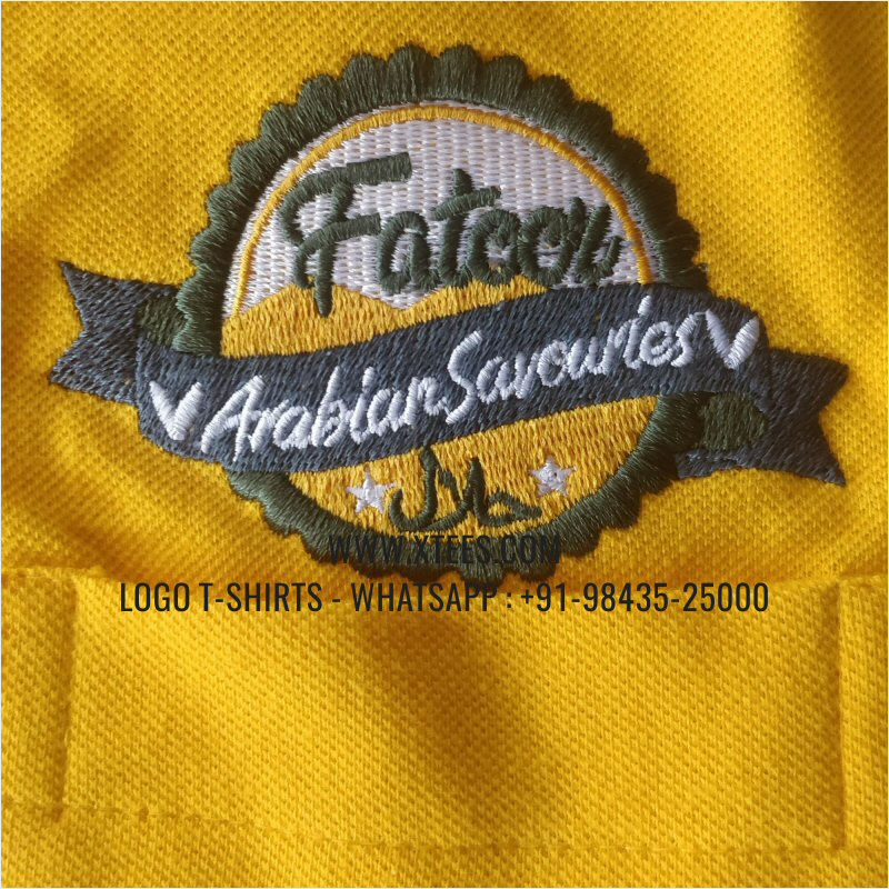 Logo Embroidery Collar Polo T-Shirt | 100% Cotton | 240 GSM Thick Pique Airtex Fabric | New Yellow