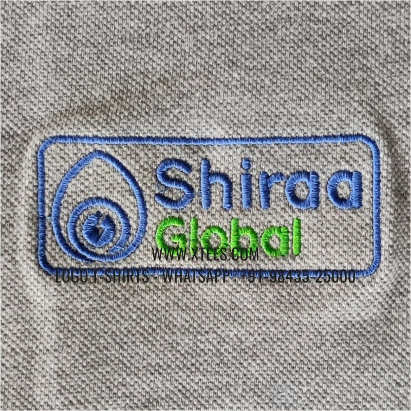 Logo Embroidery Collar Polo T-Shirt | 100% Cotton | 240 GSM Thick Pique Airtex Fabric | Grey Melange