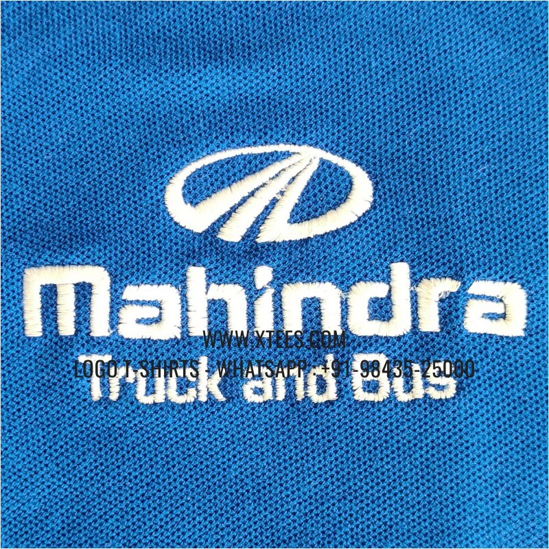 Logo Embroidery Collar Polo T-Shirt | 100% Cotton | 280 GSM Thick Pique 2 Ply Fabric | Royal Blue