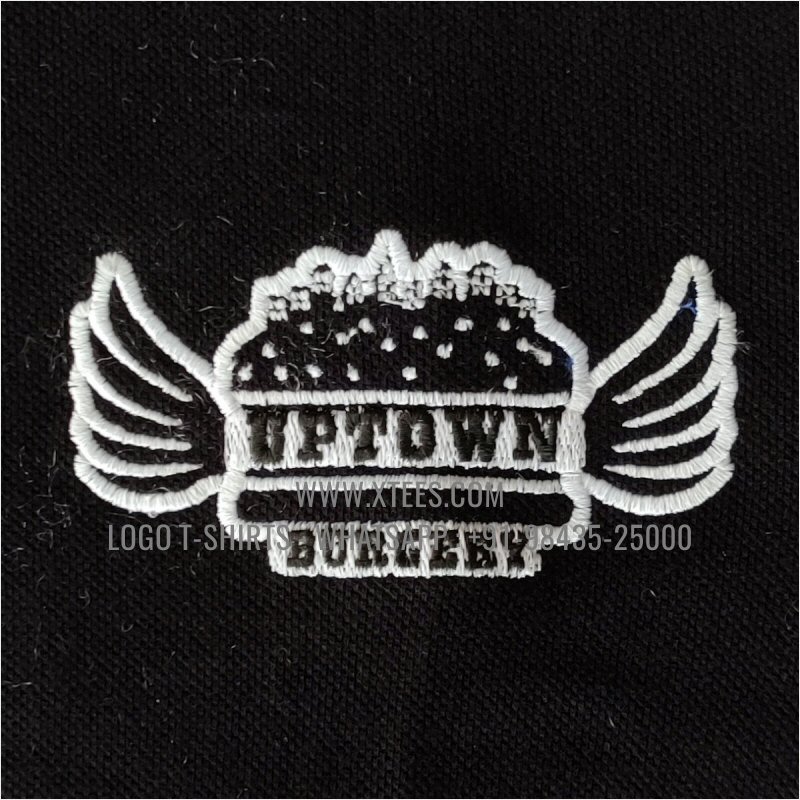 Logo Embroidery Collar Polo T-Shirt | 100% Cotton | 280 GSM Thick Pique 2 Ply Fabric | Black