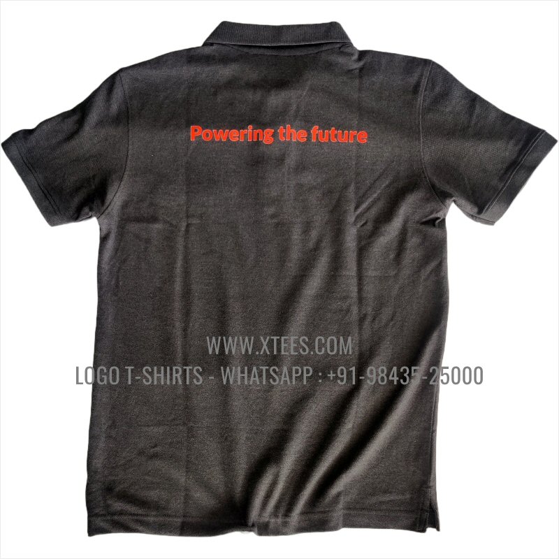 Logo Embroidery Collar Polo T-Shirt | 100% Cotton | 240 GSM Thick Pique Airtex Fabric | Charcoal Melange