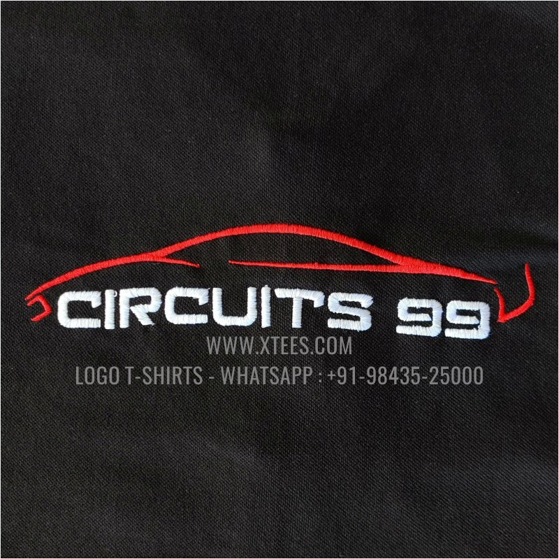 Dual Color Collar Polo T-Shirt | 100% Cotton | 240 GSM Thick Pique Airtex Fabric | Black | Logo Embroidery