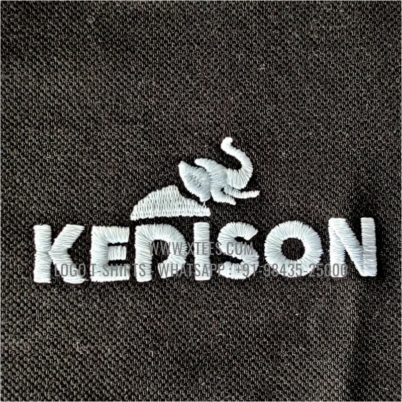 Dual Color Collar Polo T-Shirt | 100% Cotton | 240 GSM Thick Pique Airtex Fabric | Black | Logo Embroidery