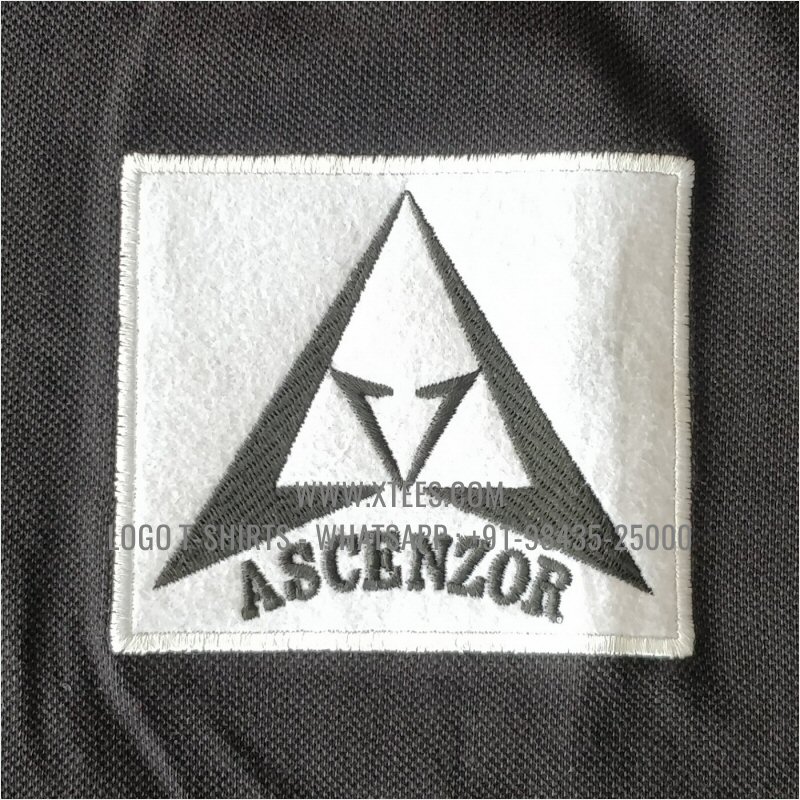 Tipping Collar Polo T-Shirt | 100% Cotton | 240 GSM Thick Pique Airtex Fabric | Black | Logo Embroidery