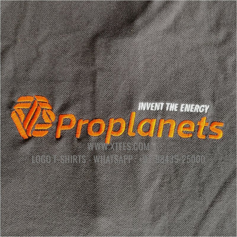 Tipping Collar Polo T-Shirt | 100% Cotton | 240 GSM Thick Pique Airtex Fabric | Dark Grey | Logo Embroidery