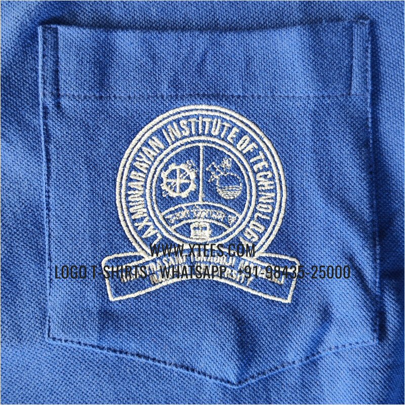 Tipping Collar Polo T-Shirt | 100% Cotton | 240 GSM Thick Pique Airtex Fabric | Royal Blue | Logo Embroidery