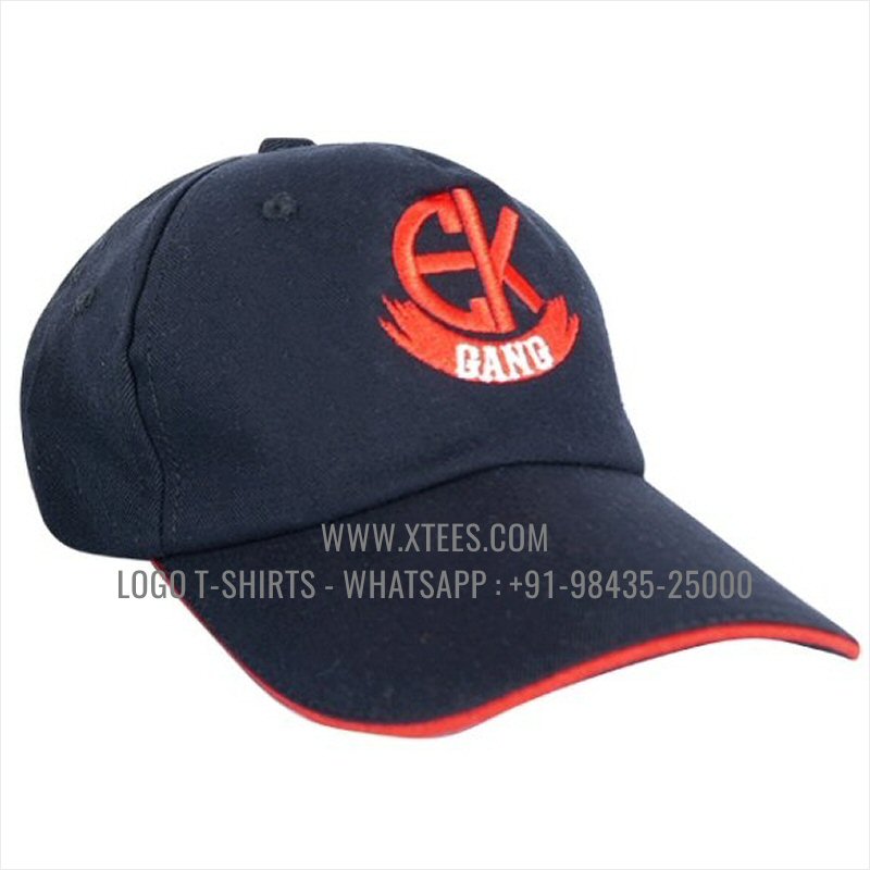 Logo Caps | 100% Cotton | Twill Fabric | 5 Panel Cap | Airholes | Logo Embroidery