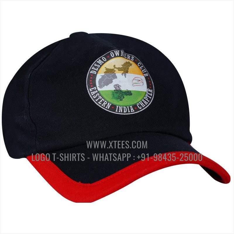 Logo Caps | 100% Cotton | Twill Fabric | 5 Panel Cap | Airholes | Logo Hi Res Digital Print