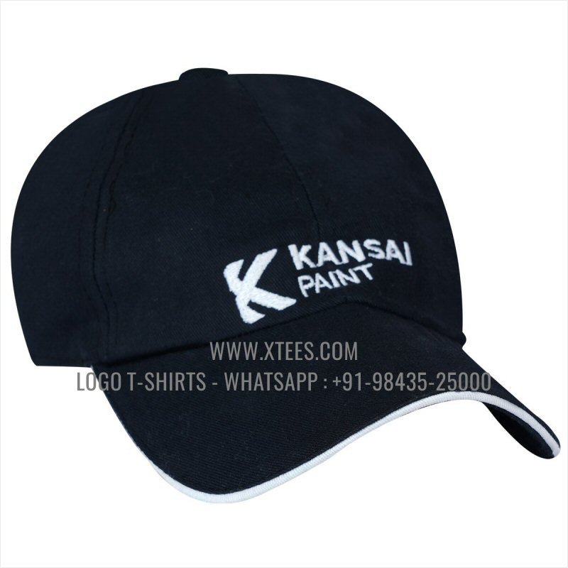 Logo Caps | 100% Cotton | Twill Fabric | 5 Panel Cap | Airholes | Logo Embroidery