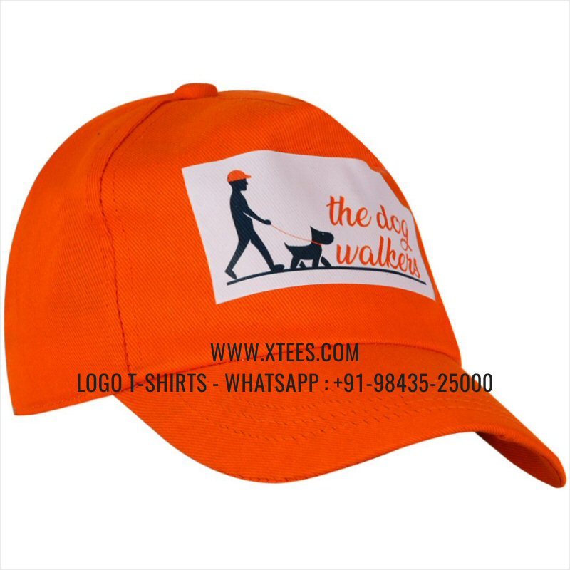 Logo Caps | 100% Cotton | Twill Fabric | 5 Panel Cap | Airholes | Logo Hi Res Digital Print