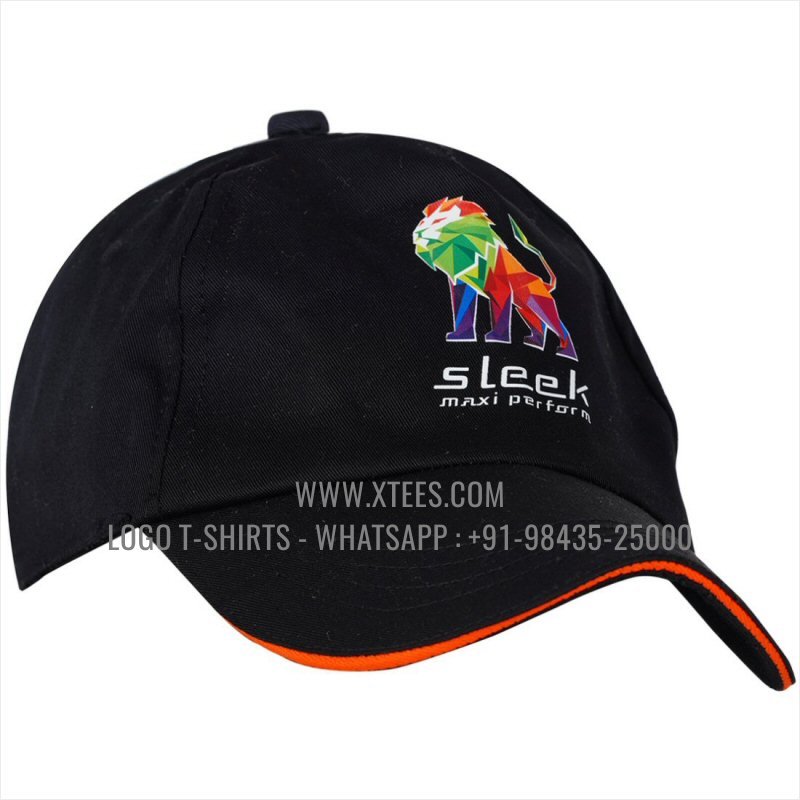 Logo Caps | 100% Cotton | Twill Fabric | 5 Panel Cap | Airholes | Logo Hi Res Digital Print