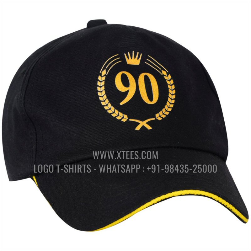 Logo Caps | 100% Cotton | Twill Fabric | 5 Panel Cap | Airholes | Logo Hi Res Digital Print