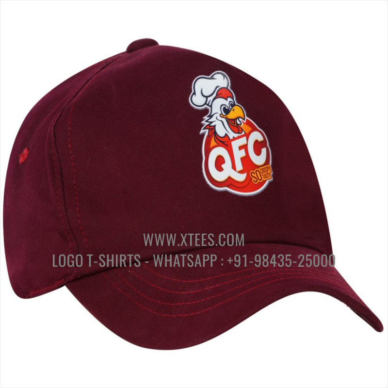 Logo Caps | 100% Cotton | Twill Fabric | 5 Panel Cap | Airholes | Logo Hi Res Digital Print