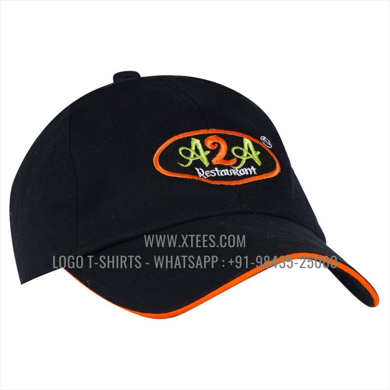 Logo Caps | 100% Cotton | Twill Fabric | 5 Panel Cap | Airholes | Logo Embroidery