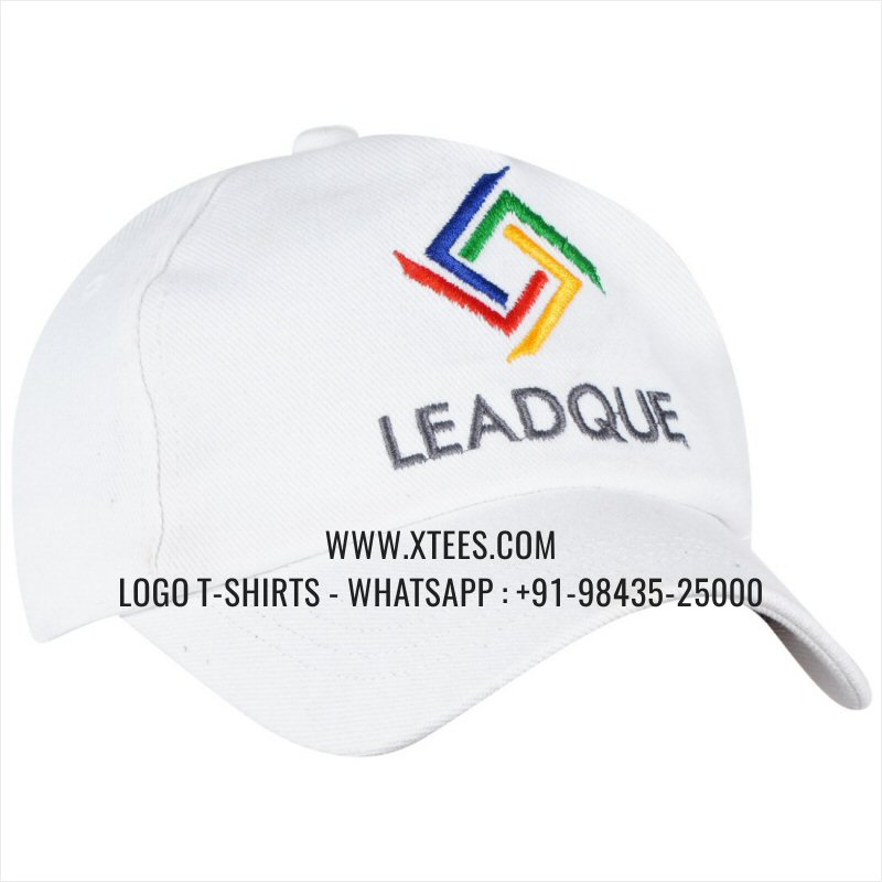 Logo Caps | 100% Cotton | Twill Fabric | 5 Panel Cap | Airholes | Logo Embroidery