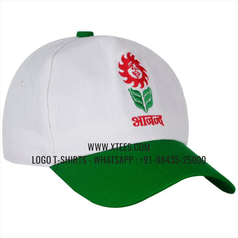 Logo Caps | 100% Cotton | Twill Fabric | 5 Panel Cap | Airholes | Logo Embroidery