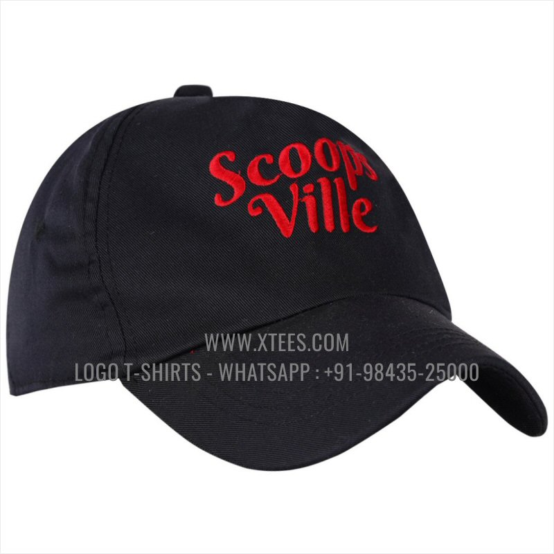 Logo Caps | 100% Cotton | Twill Fabric | 5 Panel Cap | Airholes | Logo Embroidery
