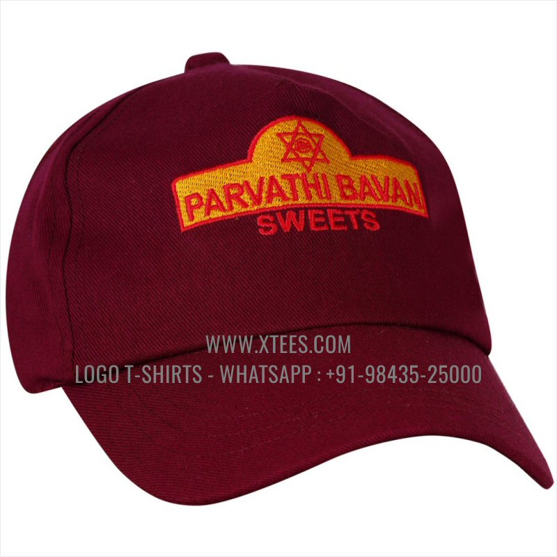 Logo Caps | 100% Cotton | Twill Fabric | 5 Panel Cap | Airholes | Logo Embroidery