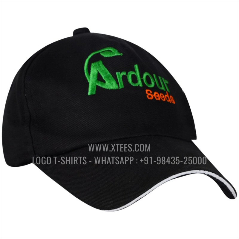 Logo Caps | 100% Cotton | Twill Fabric | 5 Panel Cap | Airholes | Logo Embroidery