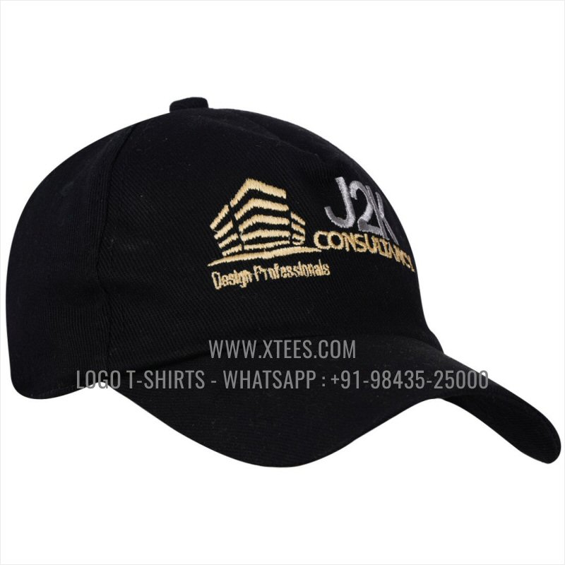 Logo Caps | 100% Cotton | Twill Fabric | 5 Panel Cap | Airholes | Logo Embroidery