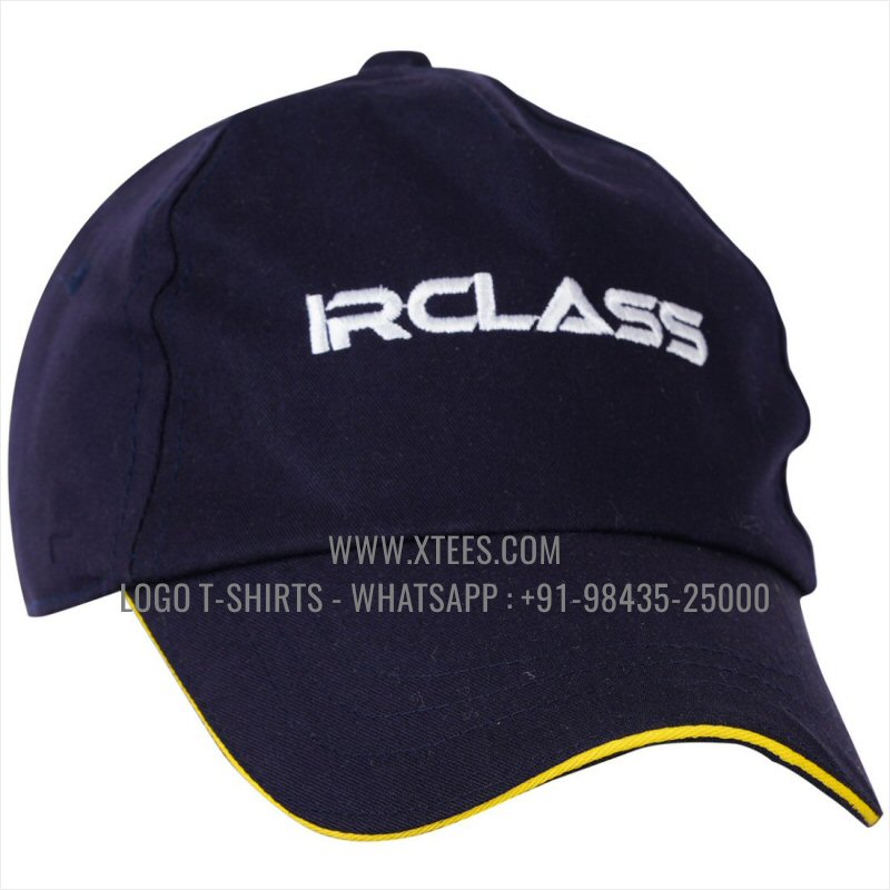 Logo Caps | 100% Cotton | Twill Fabric | 5 Panel Cap | Airholes | Logo Embroidery