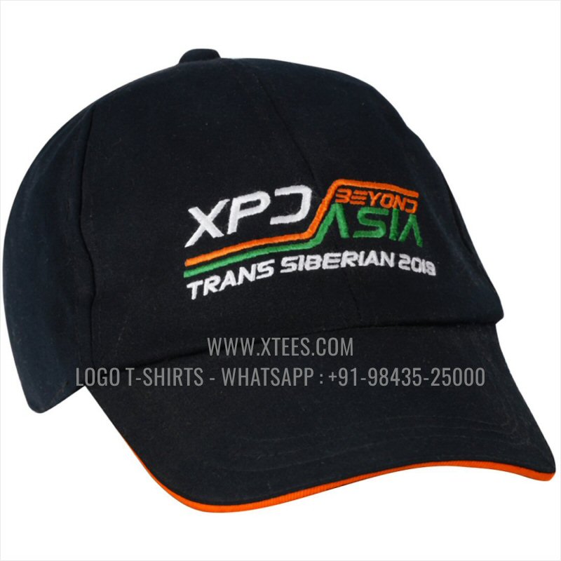 Logo Caps | 100% Cotton | Twill Fabric | 5 Panel Cap | Airholes | Logo Embroidery